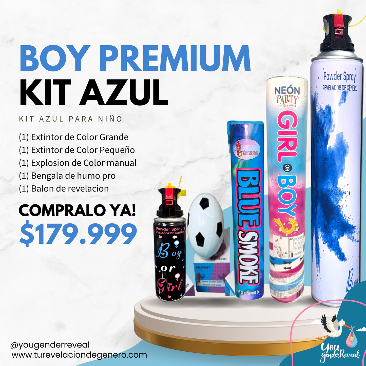 Revelacion de Genero BOY Premium Kit