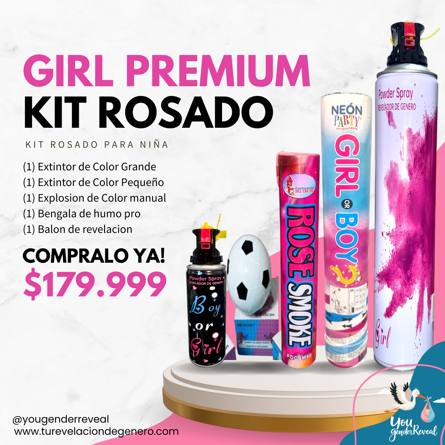 Revelacion de Genero GIRL Premium Kit