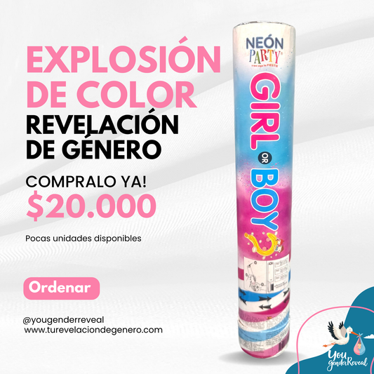 Explosión de Revelación de Genero Rosa