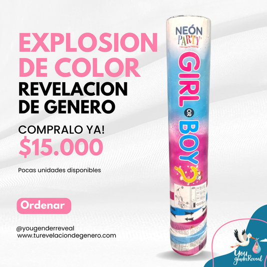 Explosion de Revelacion de Genero Rosa