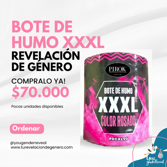 Bote de Humo XXXL Rosa