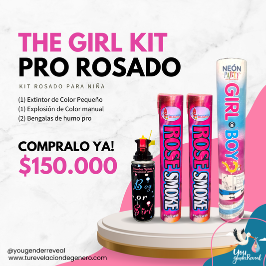 Paquete de Revelacion de Genero The Girl Kit Rosa