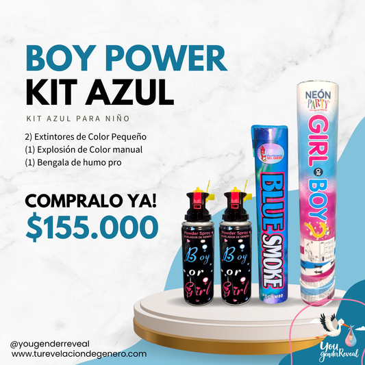 Paquete de Revelacion de Genero Boy Power Kit