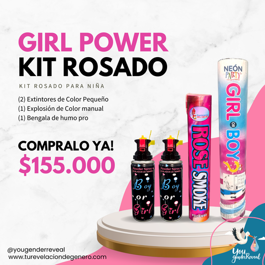 Paquete de Revelacion de Genero Girl Power Kit