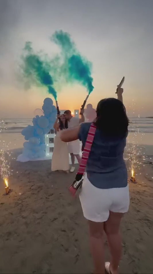 Bengala de humo Revelacion de genero Azul