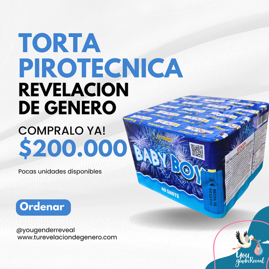 Torta Pirotecnica Noche Azul